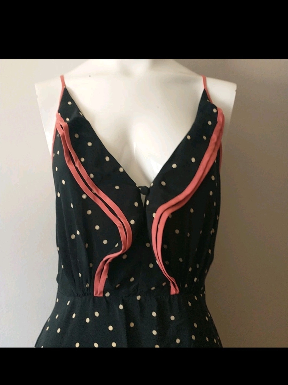 Girls from Savoy Gull Wing Dress Black Silk Rockabilly Pinup - Picture 2 of 11